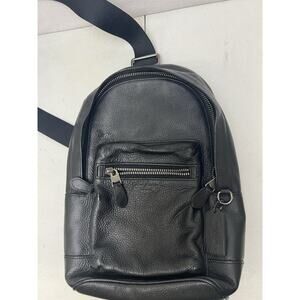 Coach West‎ Pack Bag In Refine Pebble Leather Black 2540